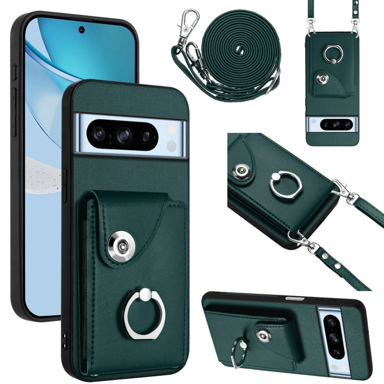 Organ Card Bag Ring Holder Phone Case with Long Lanyard, For Google Pixel 10 Pro XL, For Google Pixel 10 / 10 Pro, For Google Pixel 9 Pro XL, For Google Pixel 9 / 9 Pro, For Google Pixel 8a, For Google Pixel 8 Pro, For Google Pixel 8