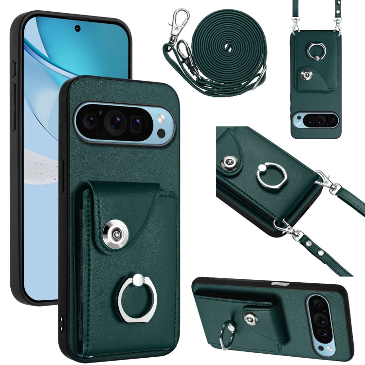 Organ Card Bag Ring Holder Phone Case with Long Lanyard, For Google Pixel 10 Pro XL, For Google Pixel 10 / 10 Pro, For Google Pixel 9 Pro XL, For Google Pixel 9 / 9 Pro, For Google Pixel 8a, For Google Pixel 8 Pro, For Google Pixel 8