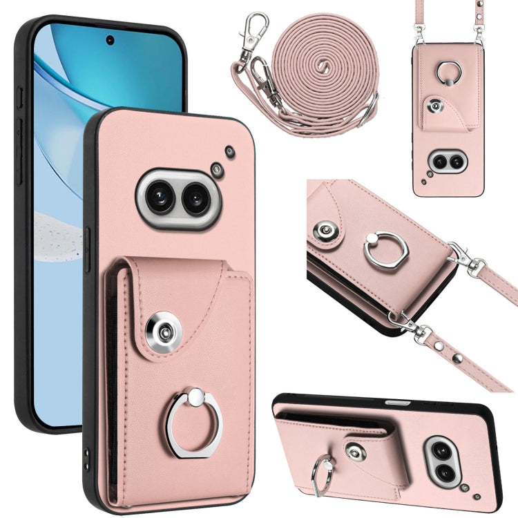Organ Card Bag Ring Holder Phone Case with Long Lanyard, For Nothing CMF Phone 2 Pro, For Nothing Phone 3a, For Nothing Phone 3a Pro, For Nothing CMF Phone 1, For Nothing Phone 2a