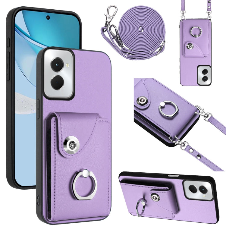 Organ Card Bag Ring Holder Phone Case with Long Lanyard, For Motorola Moto G Stylus 5G 2024, For Motorola Moto G Play 2024 5G, For Motorola Moto G Power 2024 5G
