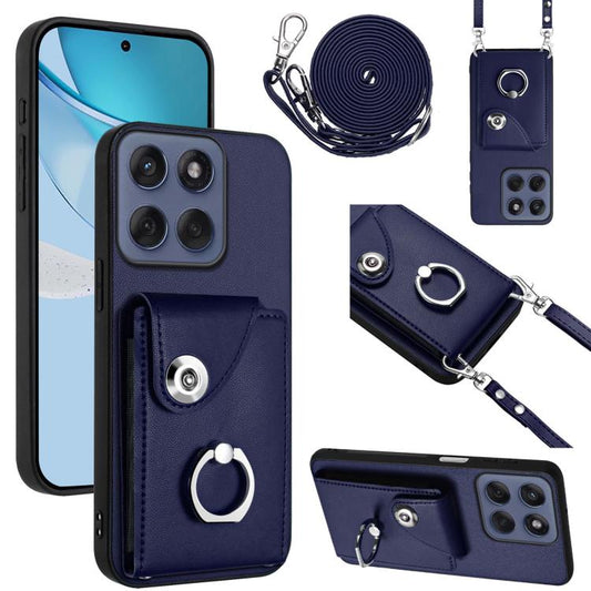 Organ Card Bag Ring Holder Phone Case with Long Lanyard, For Motorola Edge 60 Fusion / Edge 60, For Motorola Edge 60 Stylus, For Motorola Moto G 5G 2025, For Motorola Moto G85 / S50 Neo 5G, For Motorola Moto X50 Ultra                                   ...
