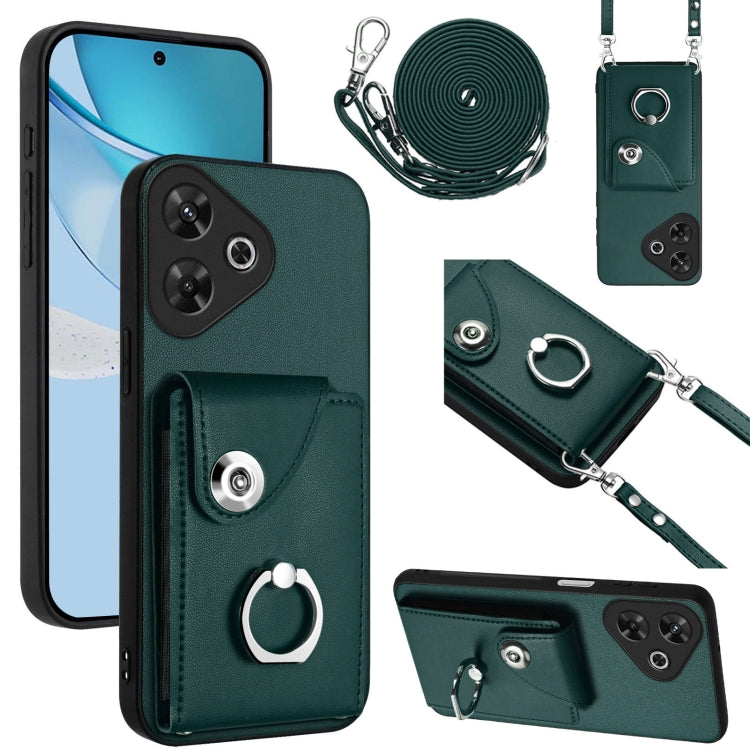 Organ Card Bag Ring Holder Phone Case with Long Lanyard, For Redmi Turbo 4 Pro / Poco F7, For Redmi A5 4G 171.7mm / Poco C71, For Redmi Note 14 5G Global, For Redmi Note 14 Pro+ 5G Global, For Redmi Note 14 Pro 5G Global, For Redmi Note 13R            ...