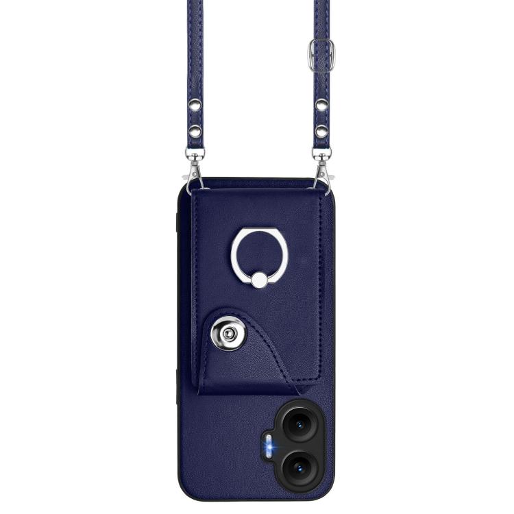 Organ Card Bag Ring Holder Phone Case with Long Lanyard, For Redmi Turbo 4 Pro / Poco F7, For Redmi A5 4G 171.7mm / Poco C71, For Redmi Note 14 5G Global, For Redmi Note 14 Pro+ 5G Global, For Redmi Note 14 Pro 5G Global, For Redmi Note 13R            ...