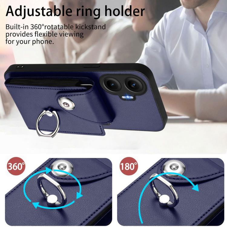 Organ Card Bag Ring Holder Phone Case with Long Lanyard, For Redmi Turbo 4 Pro / Poco F7, For Redmi A5 4G 171.7mm / Poco C71, For Redmi Note 14 5G Global, For Redmi Note 14 Pro+ 5G Global, For Redmi Note 14 Pro 5G Global, For Redmi Note 13R            ...