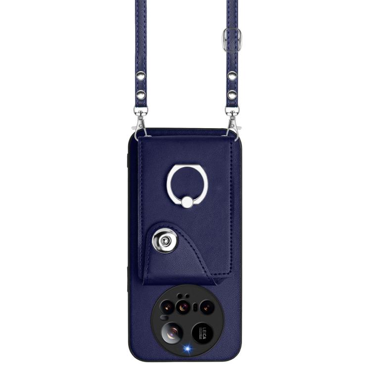 Organ Card Bag Ring Holder Phone Case with Long Lanyard, For Xiaomi 15 Ultra, For Xiaomi Poco X7 Pro, For Xiaomi Poco F6 5G India, For Xiaomi Civi 4 Pro