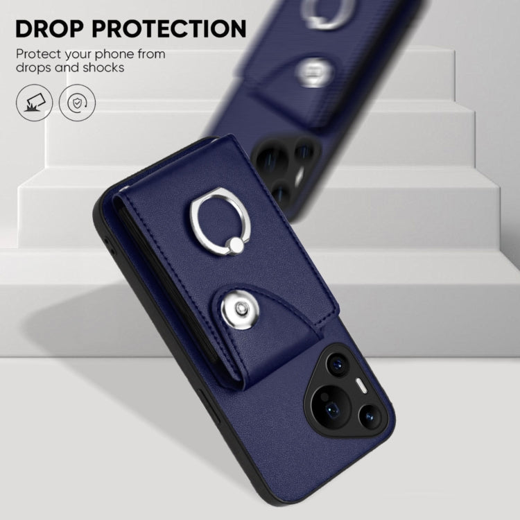 Organ Card Bag Ring Holder Phone Case with Long Lanyard, For Huawei Pura 70 Pro / 70 Pro+, For Huawei Pura 70 Ultra, For Huawei Pura 70