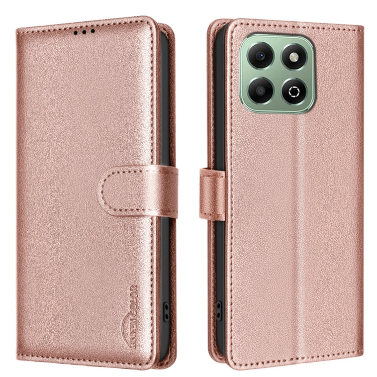 Litchi Texture RFID Anti-theft Leather Phone Case, For Honor X6b