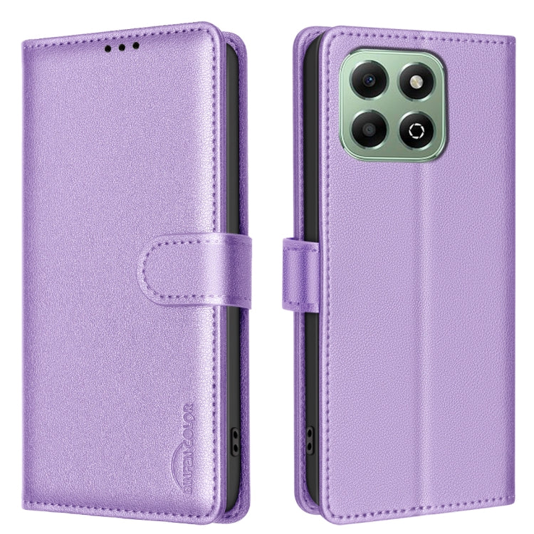Litchi Texture RFID Anti-theft Leather Phone Case, For Honor X6b
