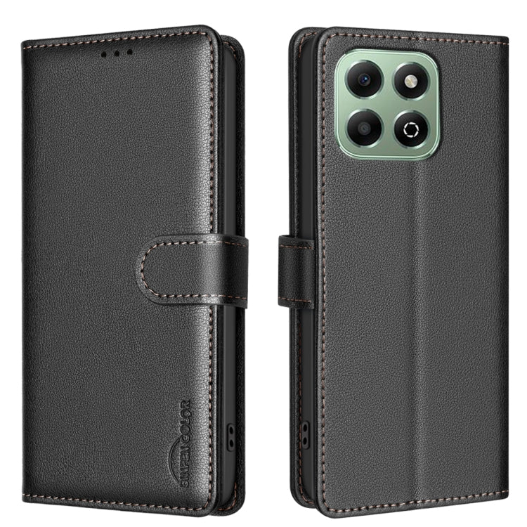 Litchi Texture RFID Anti-theft Leather Phone Case, For Honor X6b