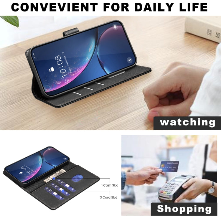 Litchi Texture RFID Anti-theft Leather Phone Case, For Honor X6b