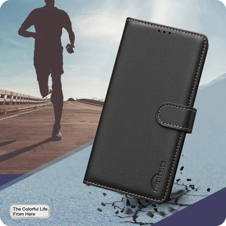 Litchi Texture RFID Anti-theft Leather Phone Case, For Honor X6b