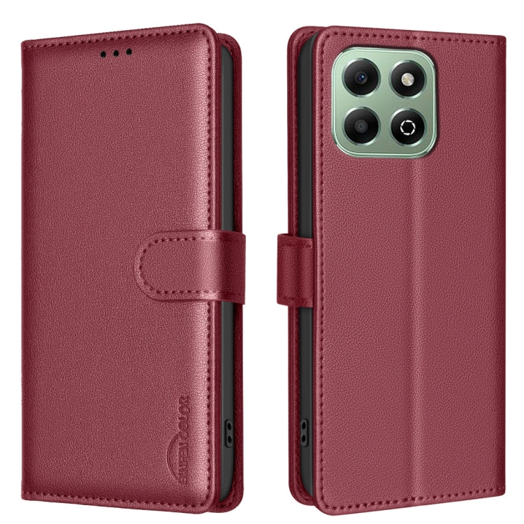 Litchi Texture RFID Anti-theft Leather Phone Case, For Honor X6b