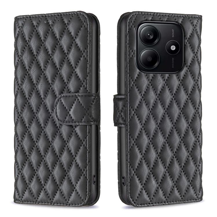 Diamond Lattice Wallet Flip Leather Phone Case, For Redmi K90 Max 5G, For Redmi Note 15 5G Global 164mm, For Redmi Note 15 Pro 4G Global 163.2mm, For Redmi Note 15 Pro+ 5G Global 163.3mm, For Redmi Note 15 Pro 5G Global 163.6mm                         ...