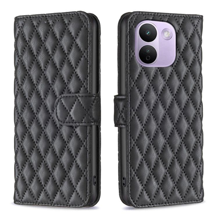 Diamond Lattice Wallet Flip Leather Phone Case, For Redmi Note 17 Pro 5G Global 163mm, For Redmi Note 17 Pro+ 5G Global 163mm, For Redmi 17 4G / 5G Global 170mm, For Redmi Note 17 4G Global 171mm, For Redmi K90 Max 5G, For Redmi Note 15 5G Global 164mm...