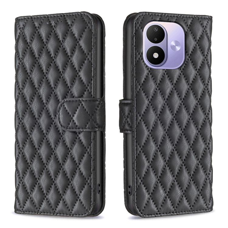 Diamond Lattice Wallet Flip Leather Phone Case, For Redmi Note 17 Pro 5G Global 163mm, For Redmi Note 17 Pro+ 5G Global 163mm, For Redmi 17 4G / 5G Global 170mm, For Redmi Note 17 4G Global 171mm, For Redmi K90 Max 5G, For Redmi Note 15 5G Global 164mm...