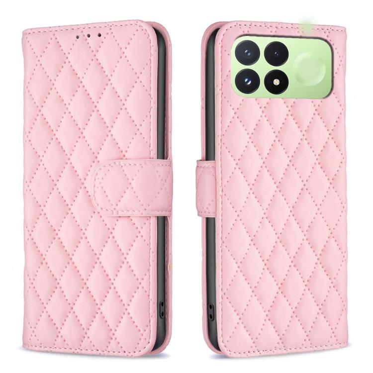 Diamond Lattice Wallet Flip Leather Phone Case, For Redmi Note 17 4G Global 169.7mm, For Redmi 15C 5G/4G Global 171/Poco C85 4G, For Redmi Note 17 Pro+ 5G Global 163.4mm, For Redmi Note 17 Pro 5G Global 163.5mm, For Redmi K90 Pro Max/K100 Pro Max 5G   ...