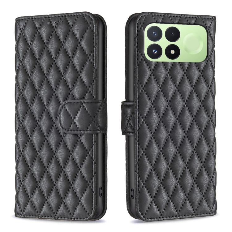 Diamond Lattice Wallet Flip Leather Phone Case, For Redmi Note 17 4G Global 169.7mm, For Redmi 15C 5G/4G Global 171/Poco C85 4G, For Redmi Note 17 Pro+ 5G Global 163.4mm, For Redmi Note 17 Pro 5G Global 163.5mm, For Redmi K90 Pro Max/K100 Pro Max 5G   ...