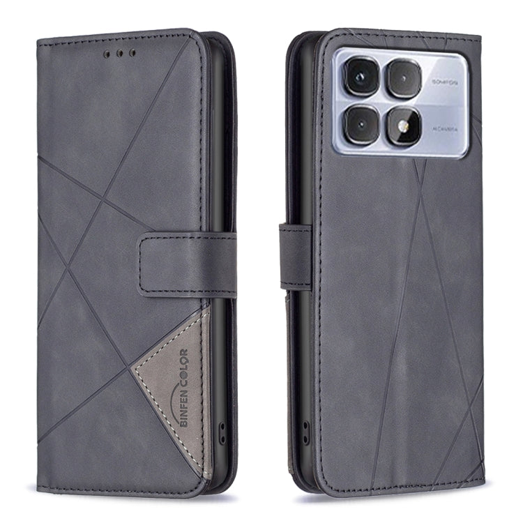 Magnetic Buckle Rhombus Texture Leather Phone Case, For Redmi Note 14 5G, For Redmi Note 14 Pro 5G / Note 14 Pro+ 5G, For Redmi 14C 4G, For Redmi K70 Ultra