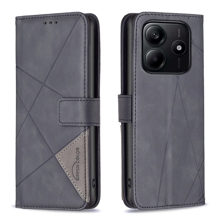 Magnetic Buckle Rhombus Texture Leather Phone Case, For Redmi Note 14 5G, For Redmi Note 14 Pro 5G / Note 14 Pro+ 5G, For Redmi 14C 4G, For Redmi K70 Ultra