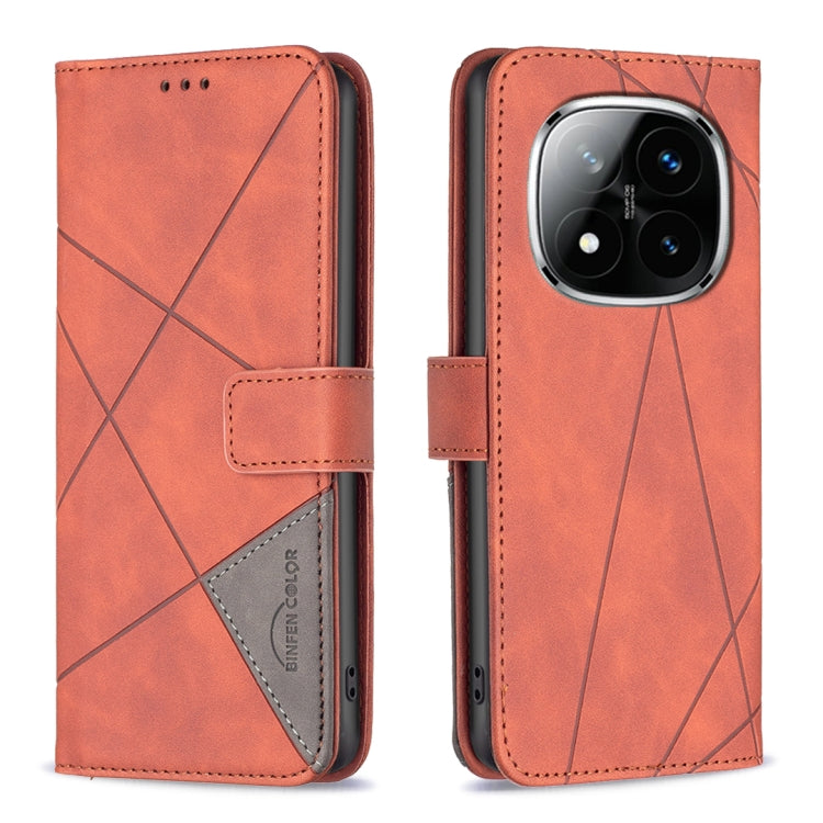 Magnetic Buckle Rhombus Texture Leather Phone Case, For Redmi Note 14 5G, For Redmi Note 14 Pro 5G / Note 14 Pro+ 5G, For Redmi 14C 4G, For Redmi K70 Ultra