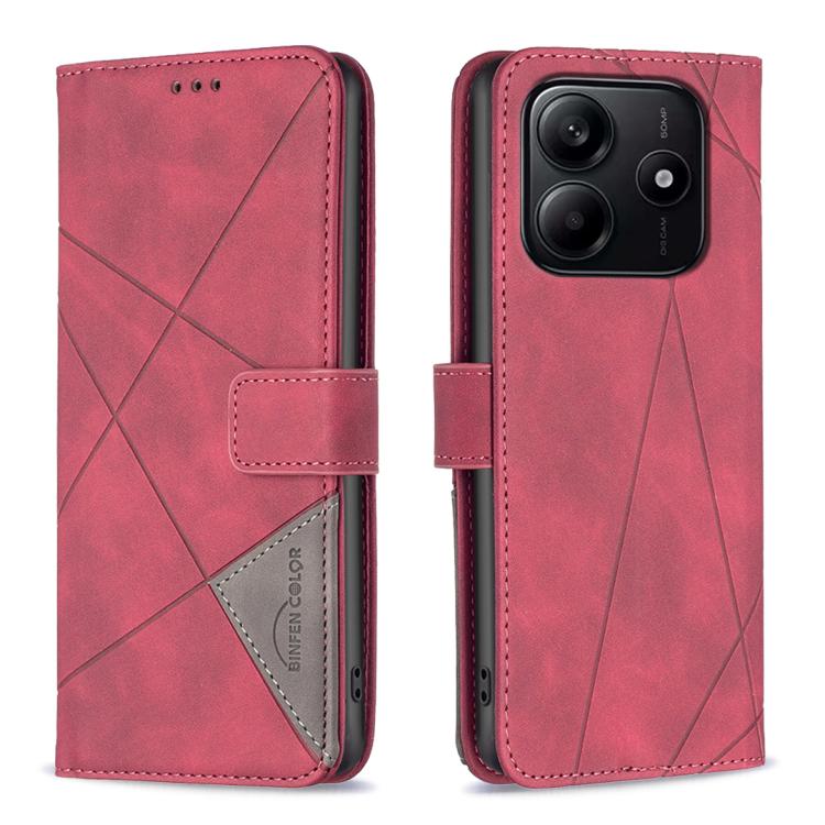 Magnetic Buckle Rhombus Texture Leather Phone Case, For Redmi K90/Poco F8 Pro, For Redmi 15 5G Global / 15 4G SEA 169.5mm, For Redmi Turbo 4 Pro, For Redmi A5 4G 171.7mm, For Redmi K80 / K80 Pro, For Redmi Turbo 4, For Redmi Note 14 Pro 4G             ...