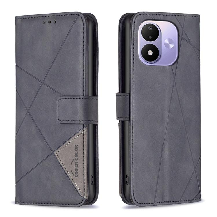 Magnetic Buckle Rhombus Texture Leather Phone Case, For Redmi Note 17 Pro 5G Global 163mm, For Redmi Note 17 Pro+ 5G Global 163mm, For Redmi 17 4G / 5G Global 170mm, For Redmi Note 17 4G Global 171mm, For Redmi K90 Max 5G                               ...