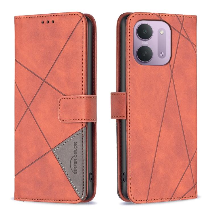 Magnetic Buckle Rhombus Texture Leather Phone Case, For Redmi Note 17 4G Global 169.7mm, For Redmi 15C 5G/4G Global 171/Poco C85 4G, For Redmi Note 17 Pro+ 5G Global 163.4mm, For Redmi Note 17 Pro 5G Global 163.5mm, For Redmi K100 Pro Max 5G           ...