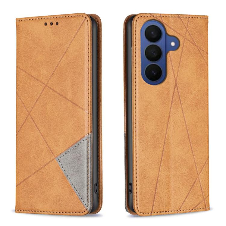 Rhombus Texture Magnetic Leather Phone Case, For Samsung Galaxy A37 5G, For Samsung Galaxy A27 5G, For Samsung Galaxy A56 5G, For Samsung Galaxy A26 5G, For Samsung Galaxy A36, For Samsung Galaxy A16 5G, For Samsung Galaxy A06