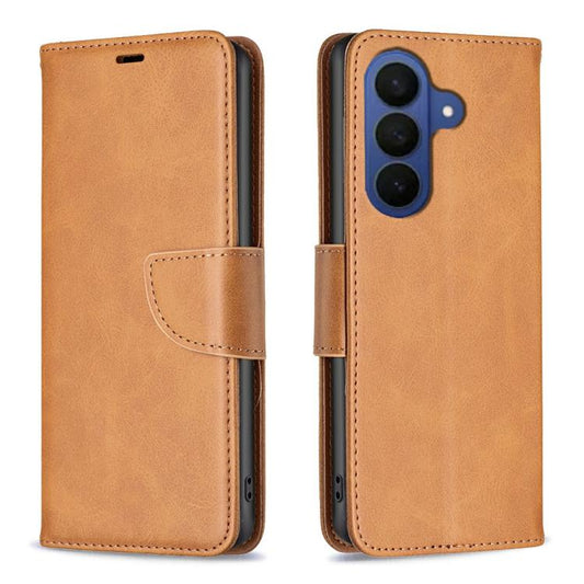 Lambskin Texture Pure Color Flip Leather Phone Case, For Samsung Galaxy A37 5G, For Samsung Galaxy A27 5G, For Samsung Galaxy A56 5G, For Samsung Galaxy A26 5G, For For Samsung Galaxy A36, For Samsung Galaxy A16 5G, For Samsung Galaxy A06