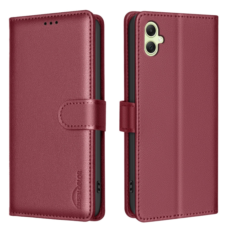 Litchi Texture RFID Anti-theft Leather Phone Case, For Samsung Galaxy A37 5G, For Samsung Galaxy A27 5G, For Samsung Galaxy A56 5G, For Samsung Galaxy A26 5G, For Samsung Galaxy A36, For Samsung Galaxy A16 5G, For Samsung Galaxy A06