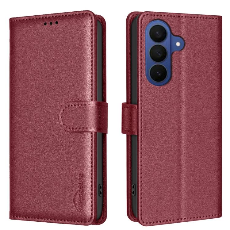 Litchi Texture RFID Anti-theft Leather Phone Case, For Samsung Galaxy A37 5G, For Samsung Galaxy A27 5G, For Samsung Galaxy A56 5G, For Samsung Galaxy A26 5G, For Samsung Galaxy A36, For Samsung Galaxy A16 5G, For Samsung Galaxy A06