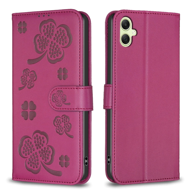 Four-leaf Embossed Leather Phone Case, For Samsung Galaxy A56 5G, For Samsung Galaxy A36, For Samsung Galaxy A16 5G, For Samsung Galaxy A06