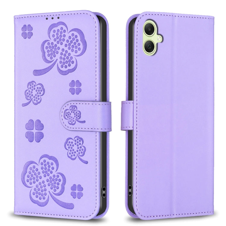 Four-leaf Embossed Leather Phone Case, For Samsung Galaxy A56 5G, For Samsung Galaxy A36, For Samsung Galaxy A16 5G, For Samsung Galaxy A06