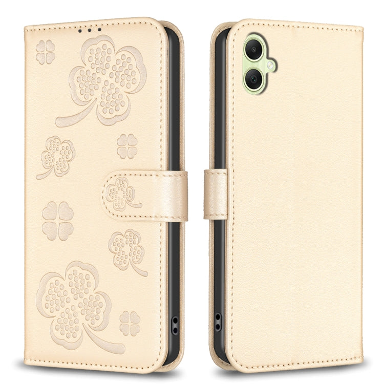 Four-leaf Embossed Leather Phone Case, For Samsung Galaxy A56 5G, For Samsung Galaxy A36, For Samsung Galaxy A16 5G, For Samsung Galaxy A06