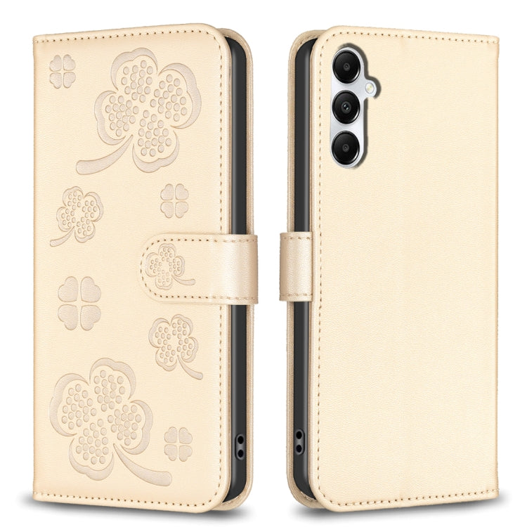 Four-leaf Embossed Leather Phone Case, For Samsung Galaxy A56 5G, For Samsung Galaxy A36, For Samsung Galaxy A16 5G, For Samsung Galaxy A06