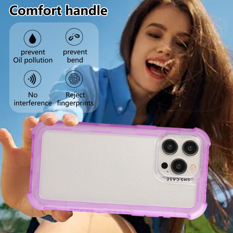 Transparent Matte TPU Hybrid PC 3-in-1 Phone Case, For iPhone 16 Pro Max, For iPhone 16 Pro, For iPhone 16 Plus, For iPhone 16, For iPhone 15 Pro Max, For iPhone 15 Pro, For iPhone 15 Plus, For iPhone 15