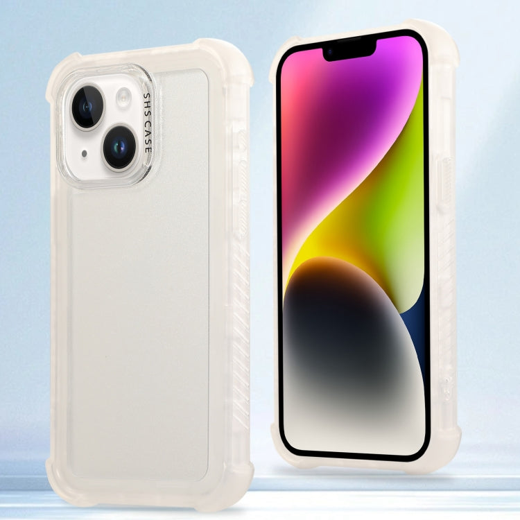 Transparent Matte TPU Hybrid PC 3-in-1 Phone Case, For iPhone 14 Plus, For iPhone 14, For iPhone 14 Pro, For iPhone 14 Pro Max, For iPhone 13