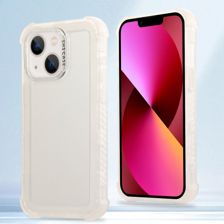 Transparent Matte TPU Hybrid PC 3-in-1 Phone Case, For iPhone 14 Plus, For iPhone 14, For iPhone 14 Pro, For iPhone 14 Pro Max, For iPhone 13