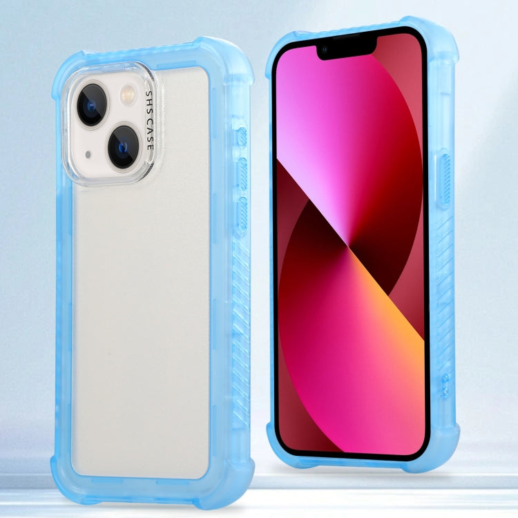 Transparent Matte TPU Hybrid PC 3-in-1 Phone Case, For iPhone 14 Plus, For iPhone 14, For iPhone 14 Pro, For iPhone 14 Pro Max, For iPhone 13