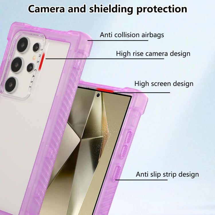 Transparent Matte TPU Hybrid PC 3-in-1 Phone Case, For Samsung Galaxy S24 Ultra 5G, For Samsung Galaxy S24+ 5G, For Samsung Galaxy S24 5G