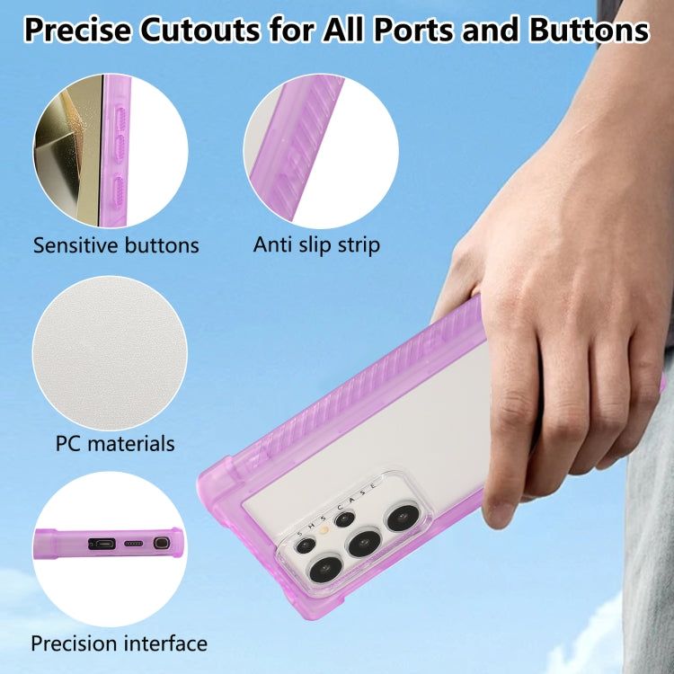 Transparent Matte TPU Hybrid PC 3-in-1 Phone Case, For Samsung Galaxy S24 Ultra 5G, For Samsung Galaxy S24+ 5G, For Samsung Galaxy S24 5G