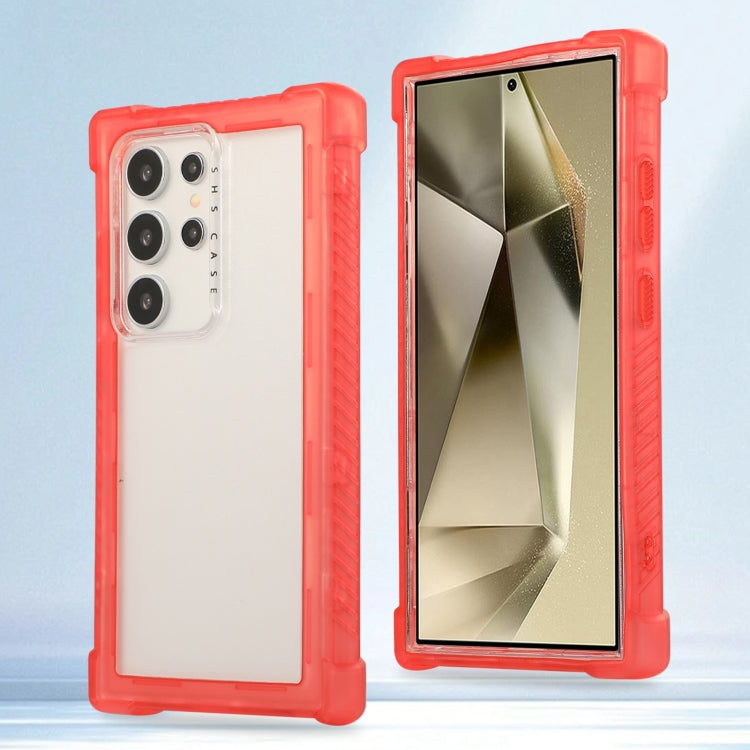 Transparent Matte TPU Hybrid PC 3-in-1 Phone Case, For Samsung Galaxy S24 Ultra 5G, For Samsung Galaxy S24+ 5G, For Samsung Galaxy S24 5G