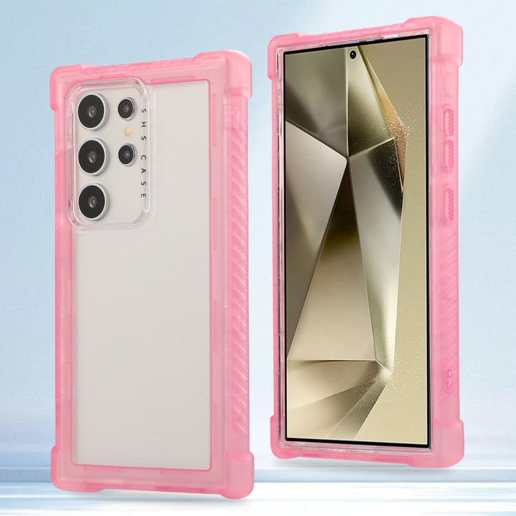 Transparent Matte TPU Hybrid PC 3-in-1 Phone Case, For Samsung Galaxy S24 Ultra 5G, For Samsung Galaxy S24+ 5G, For Samsung Galaxy S24 5G