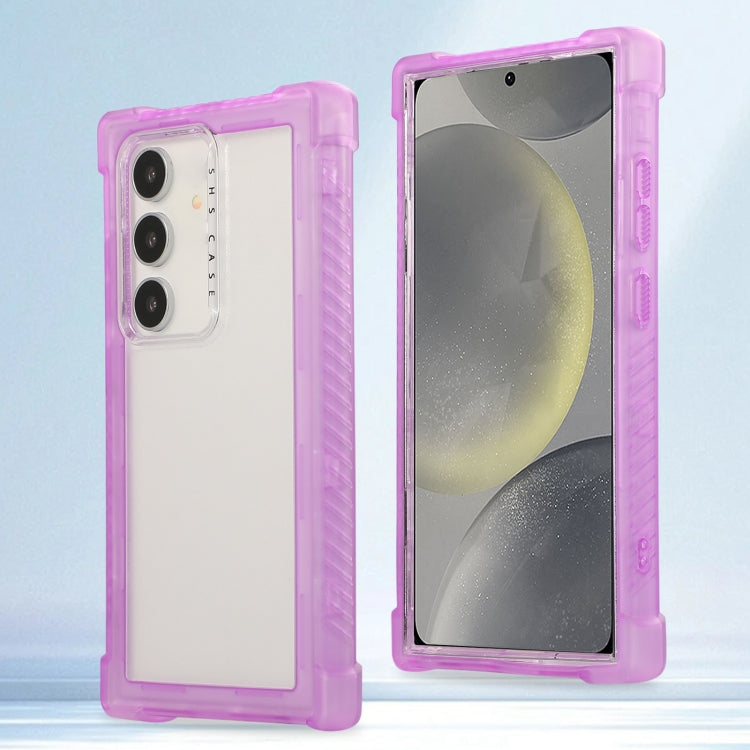 Transparent Matte TPU Hybrid PC 3-in-1 Phone Case, For Samsung Galaxy S24 Ultra 5G, For Samsung Galaxy S24+ 5G, For Samsung Galaxy S24 5G