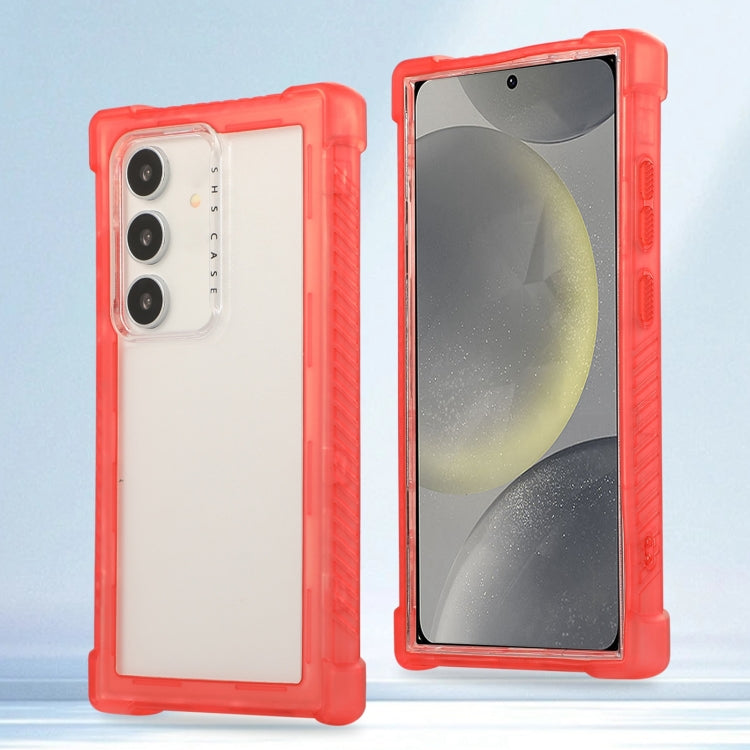 Transparent Matte TPU Hybrid PC 3-in-1 Phone Case, For Samsung Galaxy S24 Ultra 5G, For Samsung Galaxy S24+ 5G, For Samsung Galaxy S24 5G