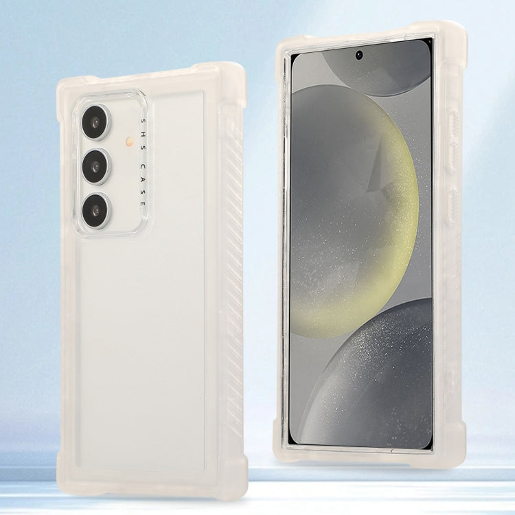 Transparent Matte TPU Hybrid PC 3-in-1 Phone Case, For Samsung Galaxy S24 Ultra 5G, For Samsung Galaxy S24+ 5G, For Samsung Galaxy S24 5G