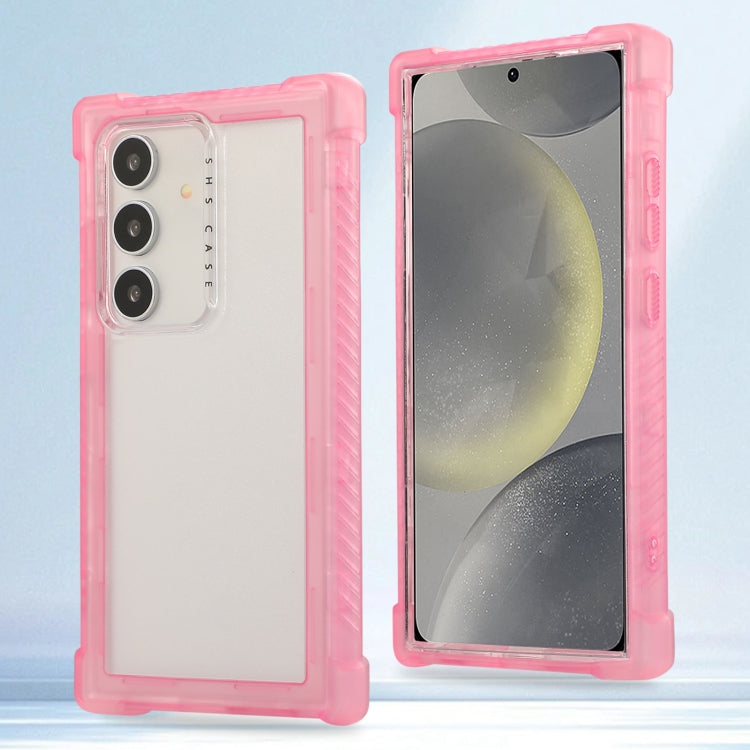 Transparent Matte TPU Hybrid PC 3-in-1 Phone Case, For Samsung Galaxy S24 Ultra 5G, For Samsung Galaxy S24+ 5G, For Samsung Galaxy S24 5G
