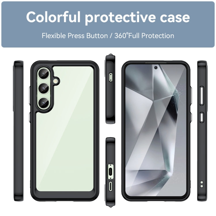 Colorful Series Acrylic Hybrid TPU Phone Case, For Samsung Galaxy S24 FE 5G