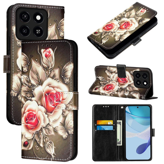 Colored Drawing Pattern Plain Weave Leather Phone Case, For ZTE Blade A35 / A55, For ZTE Blade V60 / Axon 60 4G, For ZTE nubia Z60 Ultra, For ZTE Blade V40s