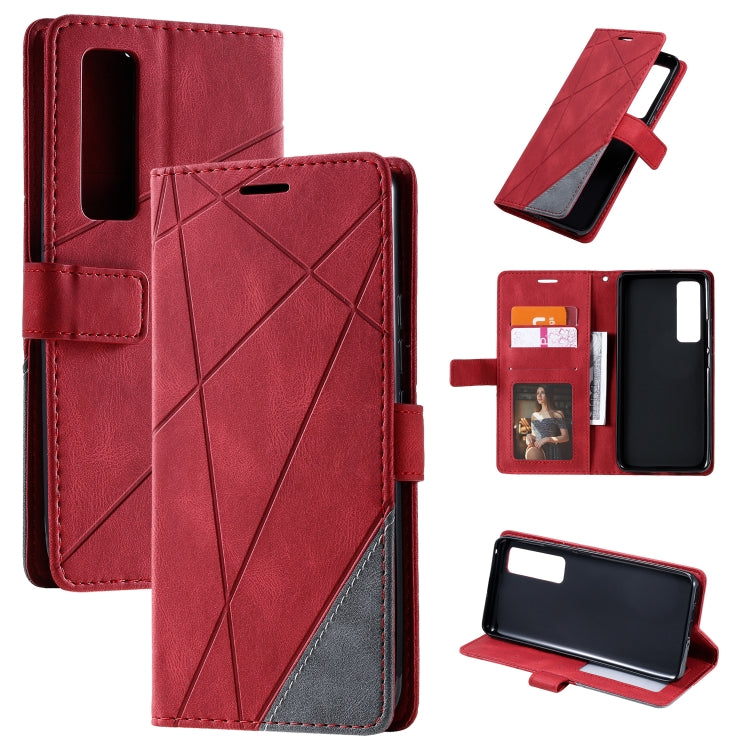Skin Feel Splicing Horizontal Flip Leather Case with Holder & Card Slots & Wallet & Photo Frame, For Huawei nova 7 Pro 5G
